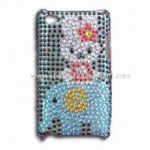 Rhinestone Case for  iPod Touch 4 Made of PVC Material images