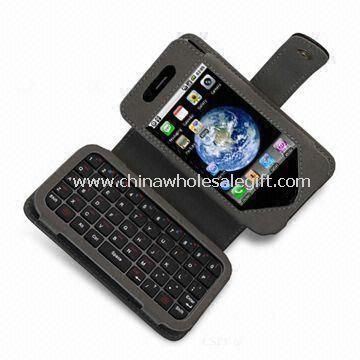 Wireless Keyboard Case for iPhone Made of ABS and Leather Materials