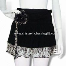 Mini Skirt with Ruffled Chiffon Bottom Hem images