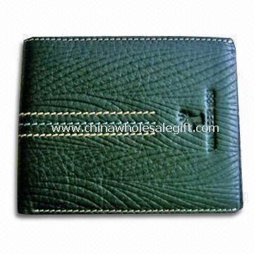 Mænd læder tegnebog i forskellige farver og Elegant Design