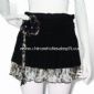 Mini Skirt with Ruffled Chiffon Bottom Hem small picture