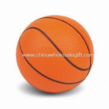 Anti-stress Ball in Basketball Shape Made of Safe PU Foam