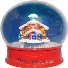 12 inch MIni Snow Globe with LED House images