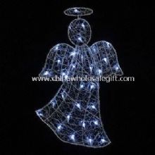 70cm 2-D Glitter Crystal Angel 32LT vit ledde images
