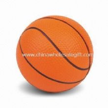 Bola antiestrés en forma de baloncesto hecha de espuma de la PU seguro images