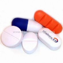 Delicado anti-stress miniatura bolas con pastillas, cápsulas, tabletas, diversos diseños están disponibles images