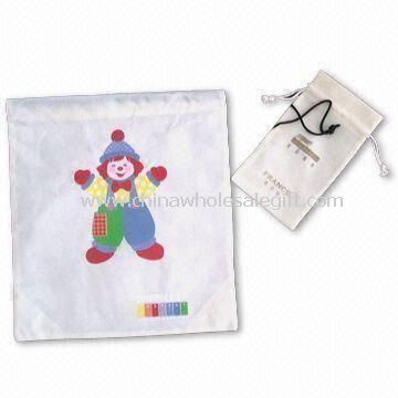 Non-woven Shoe Bags with 2 Colors Silk Printing