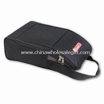 Shoes Bag with Front Open End Pocket Made of 600D Polyester