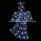 70cm 2-D Glitter Crystal Angel 32LT bianco LED small picture