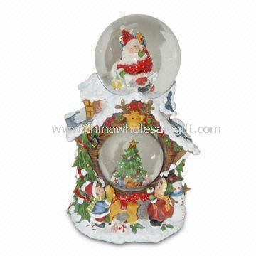 Xmas Snow Globe Made of Polyresin