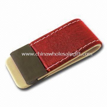 Magnetic Money Clip Made of Leather