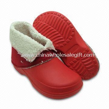 Childrens Winter Clog Boots with Slip-resistant and Non-marking Soles