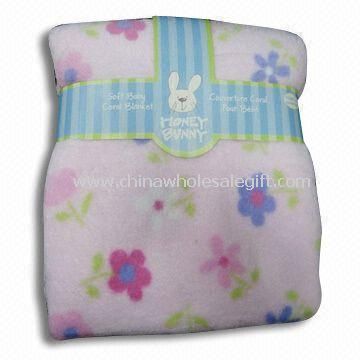 Embroidered Baby Blanket Measures 30 x 36 Inches Made of Polyester