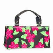 Strandtaske lavet af blomst trykte T/C med PVC-bagside images