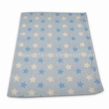 Polyester Coral Fleece Baby Blanket with Panel Printing