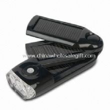 Cargador solar con diseño plegable y 3 luces LED luminoso images