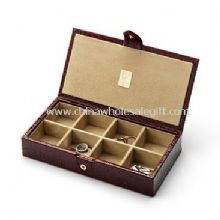 Leather cufflink box images