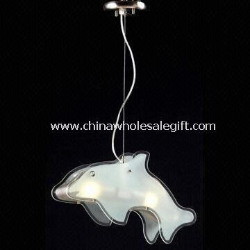 Fisk forme Childrens anheng lys med 60W makt og 2 pærer