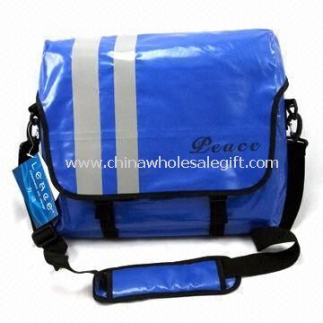 Tas Laptop biru tahan air yang terbuat dari PVC/TPU