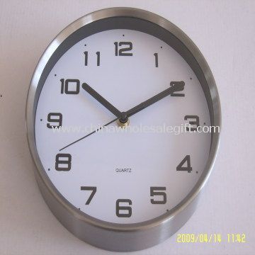 8 inch diametru ceas de perete din oţel inoxidabil