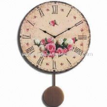 13-inch MDF Wall Clock with Pendulum images