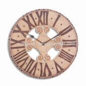 Circle-shaped Polyresin Wall Clock with Roman Numerals images