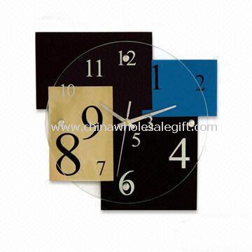MDF and Glass Wall Clock