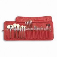 24 Piece Professional Cosmetic Brush Set with Fine Imitation Leather Bag images