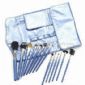 15 pezzi pennello cosmetico professionale impostata con cielo blu PVC Bag small picture