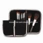 Cosmetic Brush Set with Wooden Handle and Aluminum Ferrule small picture