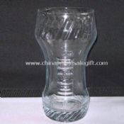Beer Glass with Slash Pattern on Top and 359mL Capacity images