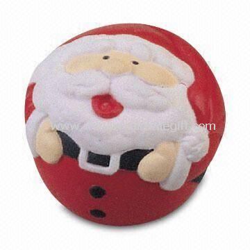Stres bola dalam bentuk Santa Claus yang terbuat dari PU busa