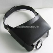 head magnifier with three lens images