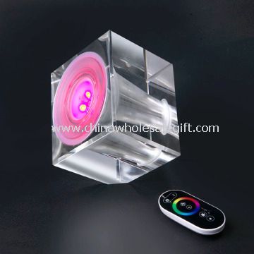 Kristal warna berubah LED Mood Light 16,7 juta warna dengan remote control