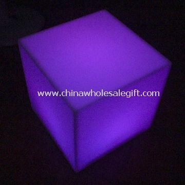 Solar Power Mood Light Cube Stool