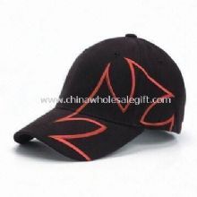 Black Printed gorra de béisbol con latón hebilla de cierre espalda images