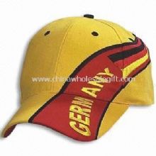 Casquette de sport de sergé de coton avec dessin imprimé lourds-brossé images