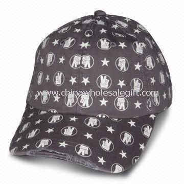 Heavy Brushed Cotton Twill Baseball Cap with Full Printing