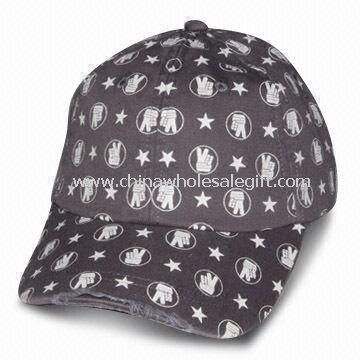 Pesado cepilló algodón Twill gorra de béisbol con impresión completa