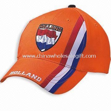 Heavy Cotton-Twill Sports Cap with Adjustable Plastic Snap