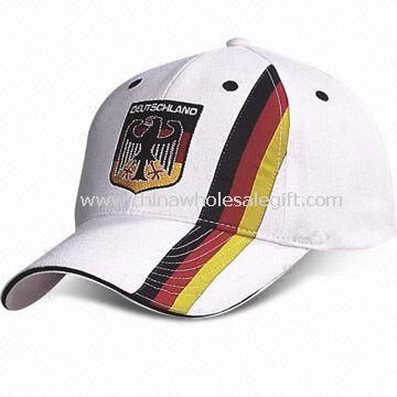 Heavy Cotton Twill Sports Cap with Adjustable Plastic Snap and Six Panels