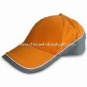 Spazzolato cotone Twill cappuccio promozionale con cinturino regolabile e sei pannello Sport Caps images