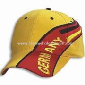 Berat disikat kapas Twill olahraga topi dengan desain cetakan images