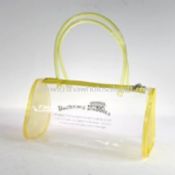 Waterproof beach bag made from clear PVC images