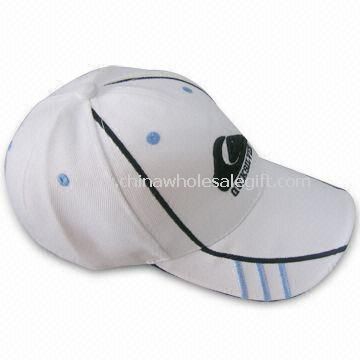 Topi promosi dengan 6 panel dan tali disesuaikan Velcro