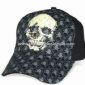 Heavy Brushed Cotton Twill Baseball Cap with Skeleton Printing small picture