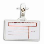 Clear Soft Plastic ID/Card Holder Made of 25C Soft PVC Available with Optional Clip images