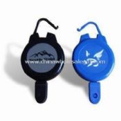 Retractable Badge Reel, Clips to your Pocket Belt Loop  Cloth Zipper and Card Holder images