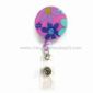 ABS Retractable Badge Reel with 3.2cm Diameter Clear PVC Strap and Belt Metal or Plastic Clip small picture