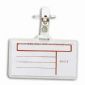 Clear Soft Plastic ID/Card Holder Made of 25C Soft PVC Available with Optional Clip small picture